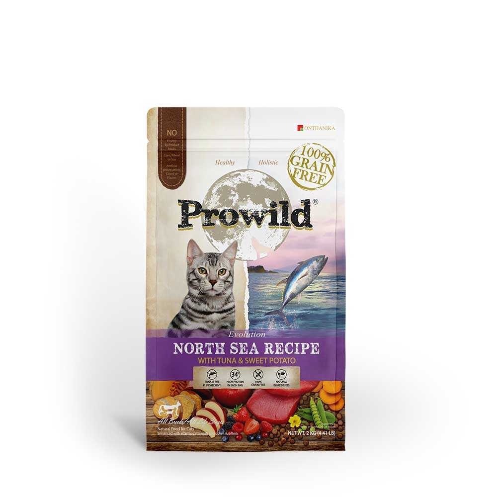 Prowild Evolution Cat Food North Sea Recipe ปลาทูน่า-มันหวาน 2 Kg