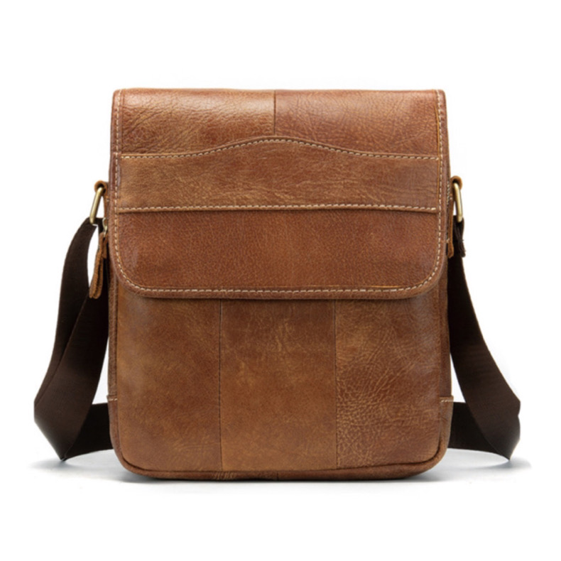 For You Leather กระเป๋าสะพายข้าง ผู้ชาย หนังแท้ ใส่ของจุ รุ่นLB01 LB01