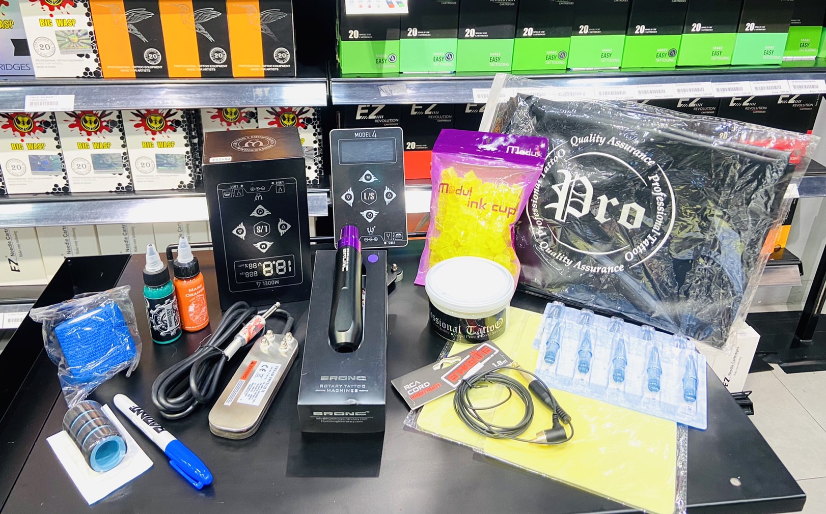 ชุดพิเศษ BRONC V6 ชุดพิเศษเครื่องสักปากกาBRONC V6 Cartridge Tattoo Pen Machine