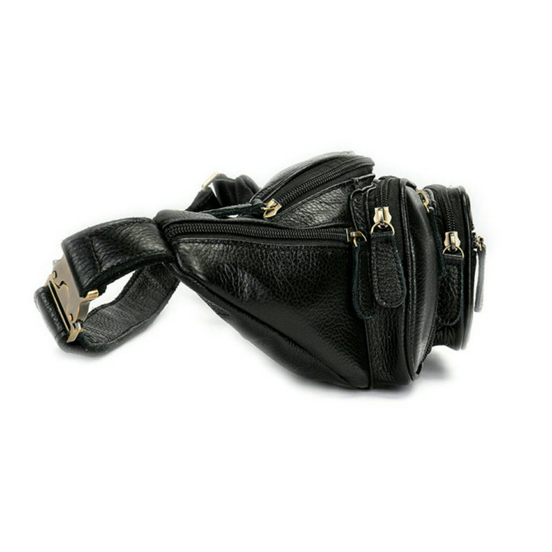 For You Leather LB28 กระเป๋าหนังคาดอก กระเป๋าหนังคาดเอว กระเป๋าหนังแม่ค้า หนังแท้ ช่องเยอะ LB28