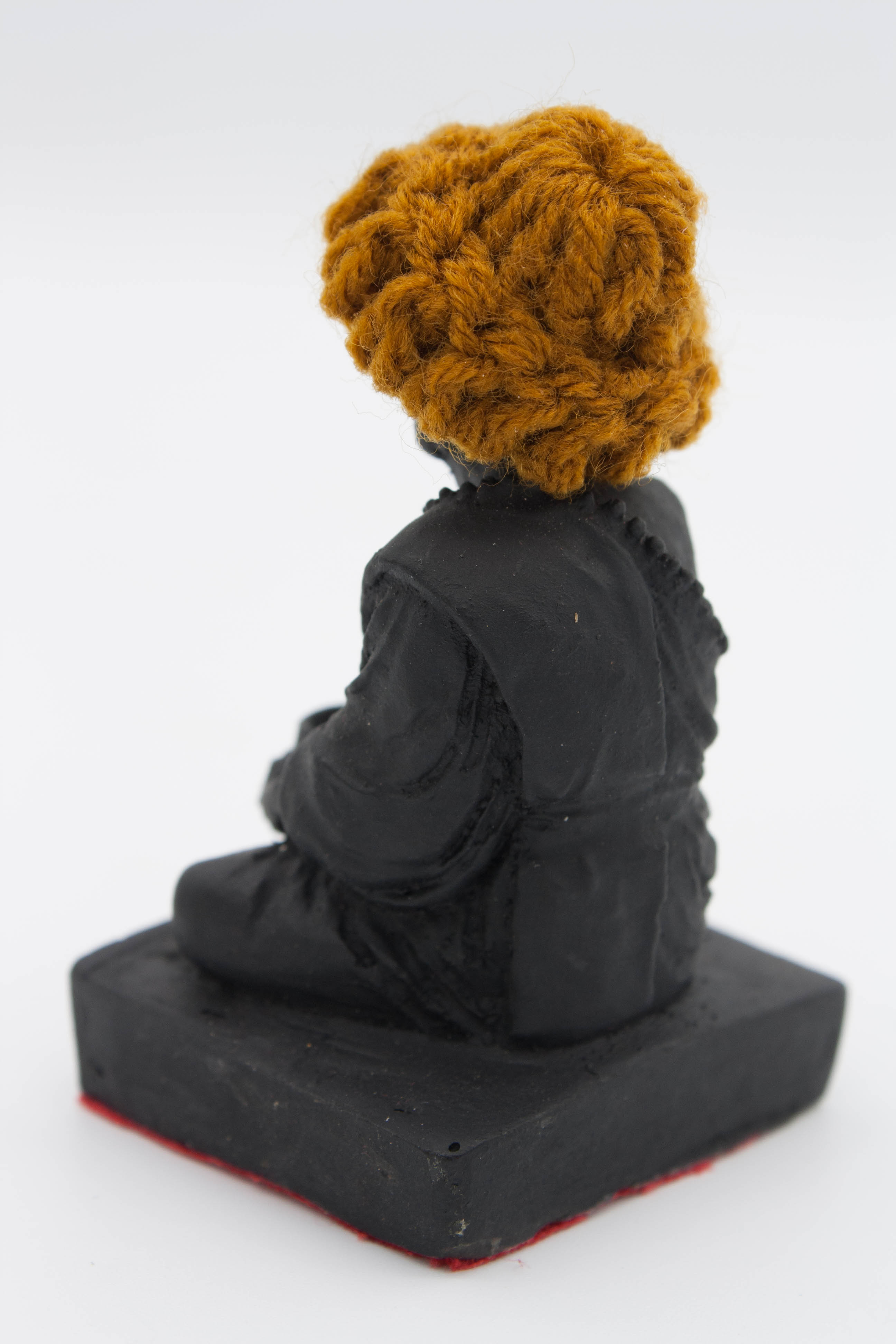 พระบูชา หลวงปู่หมุน ขนาด 1.5 นิ้ว รุ่นชนะมาร 2559 เนื้อแร่เหล็กน้ำพี้ สีดำ