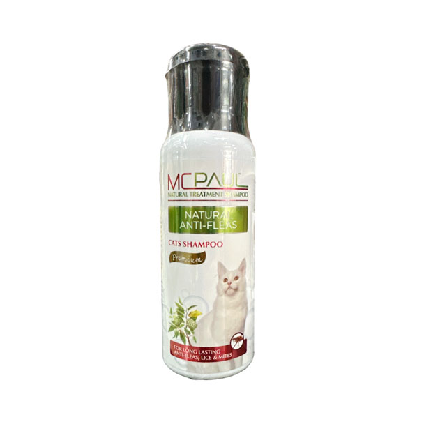 Mc paul 07712 แชมพูสมุนไพรกำจัดเห็บหมัดสำหรับแมว 250 ml.
