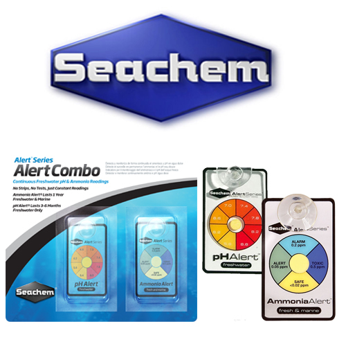 Seachem Alert Combo 1 Year แพ็คคู่ แถบเตือนวัดค่าแอมโมเนีย และค่า PH ในตู้ปลา Alert Combo