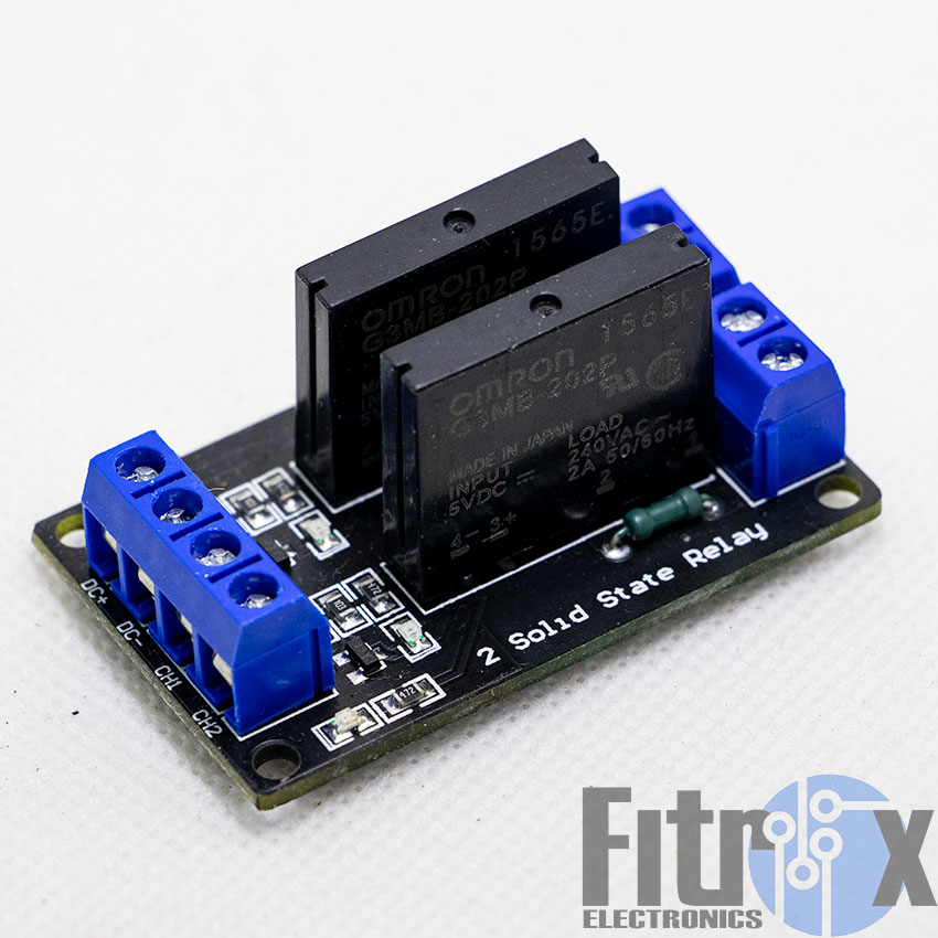 2 Channel 5V Solid Stage Relay Module (Active HIGH)
