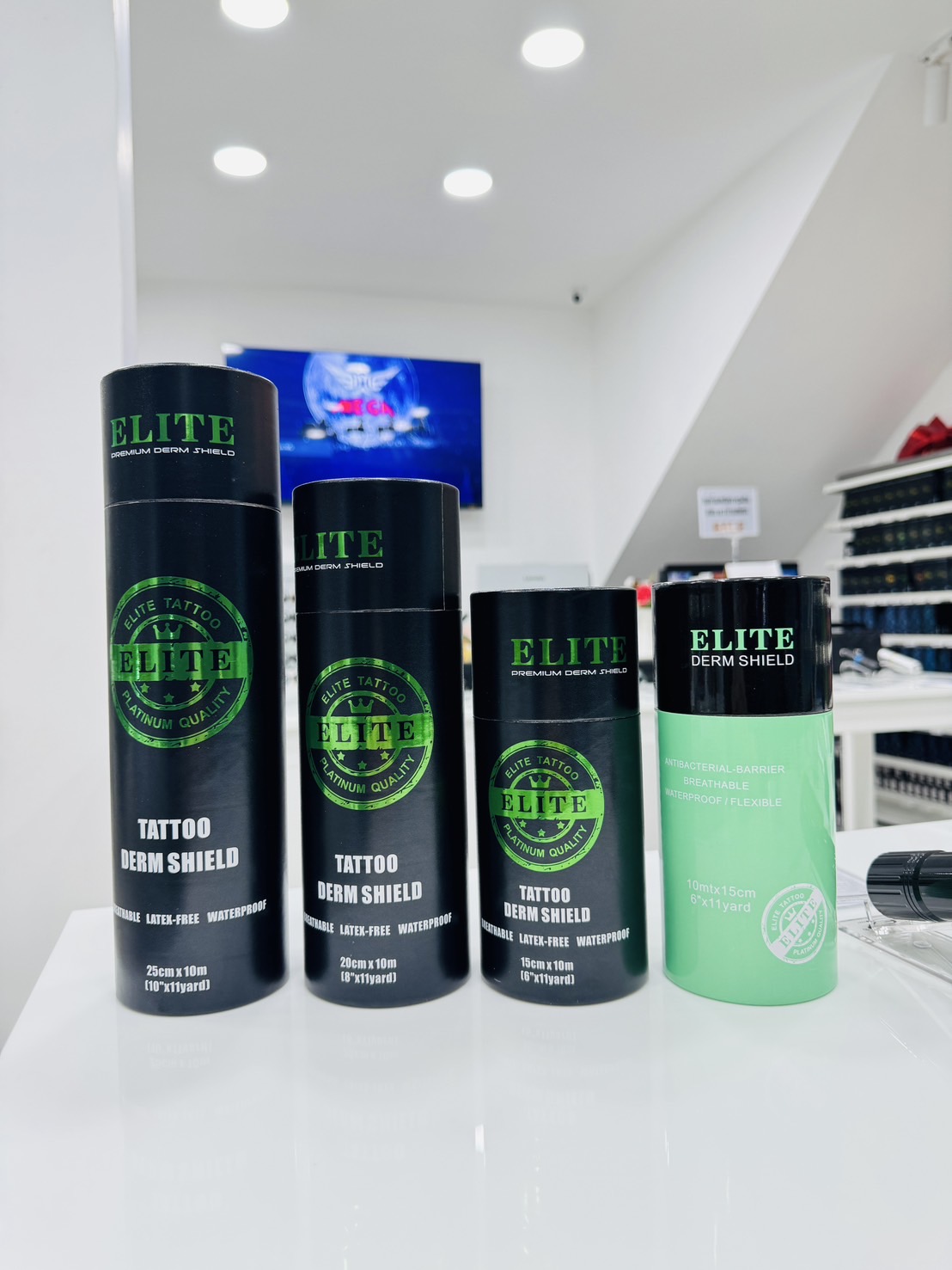 ELITE Premium Derm Shield ฟิล์มแลปหลังสัก Elite Premium ELITE Premium Derm Shield ฟิล์มแลปหลังสัก Elite Premium กล่องดำ