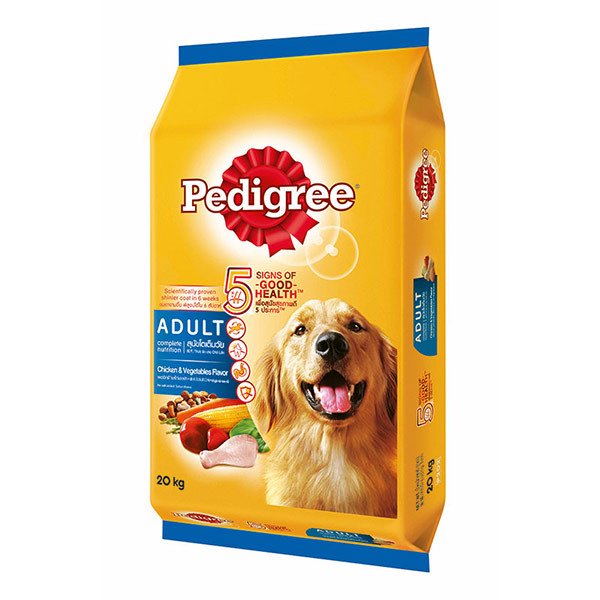 Pedigree สำหรับสุนัขโต-ไก่ผัก 20 Kg.