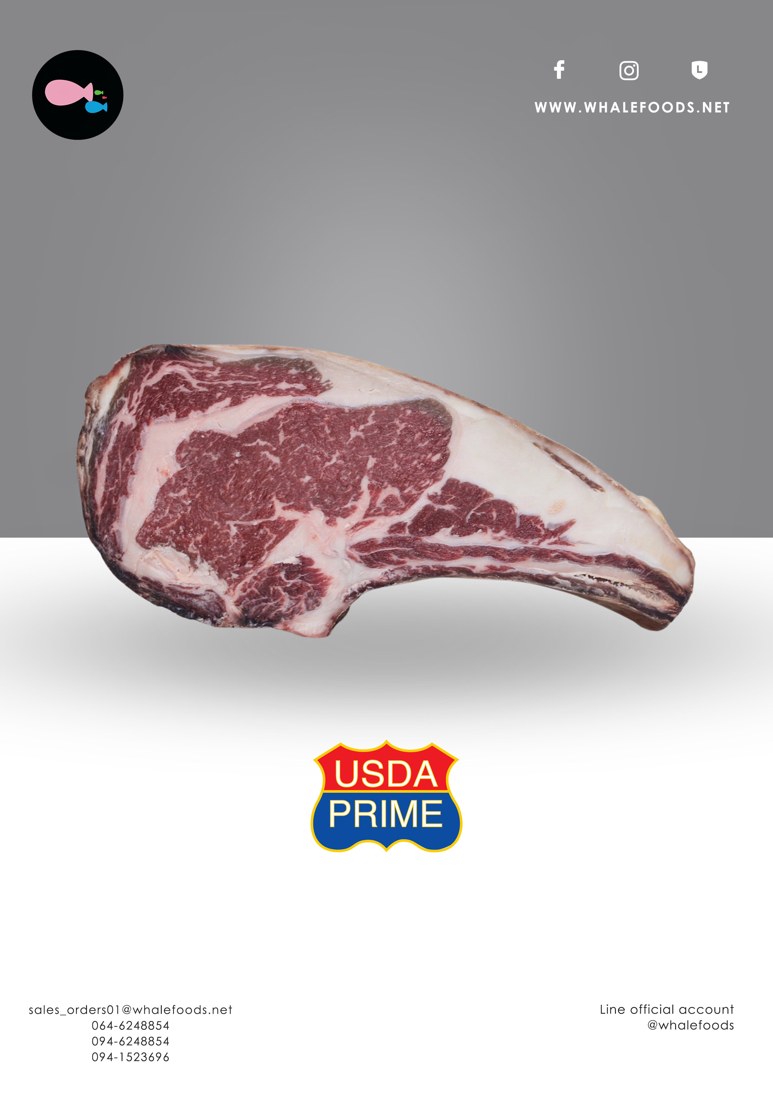 USDA Prime Dry-Aged 45Day Bone-In Rib Steak Creekstone farms