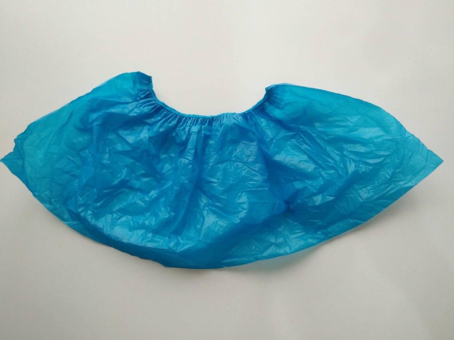 ถุงคลุมรองเท้าพลาสติกสีฟ้า Shoe Cover CPE Blue (1ลัง = 1000 คู่)