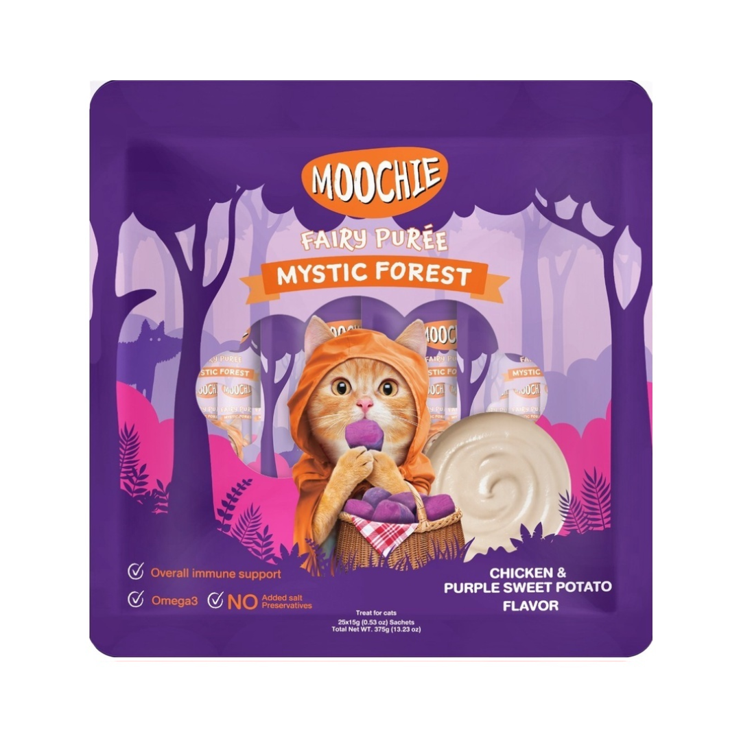Moochie 07-MC00-4 แมวเลีย ไก่และมันม่วง 15gx25