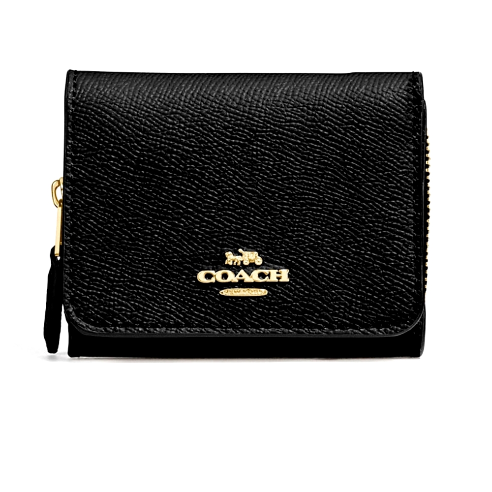 COACH F37968 SMALL TRIFOLD WALLETT (IMBLK) [F37968IMBLK]