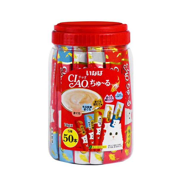 YP Ciao TSC-11T แมวเลียรวมรส 5 รส แพค 50 ชิ้น