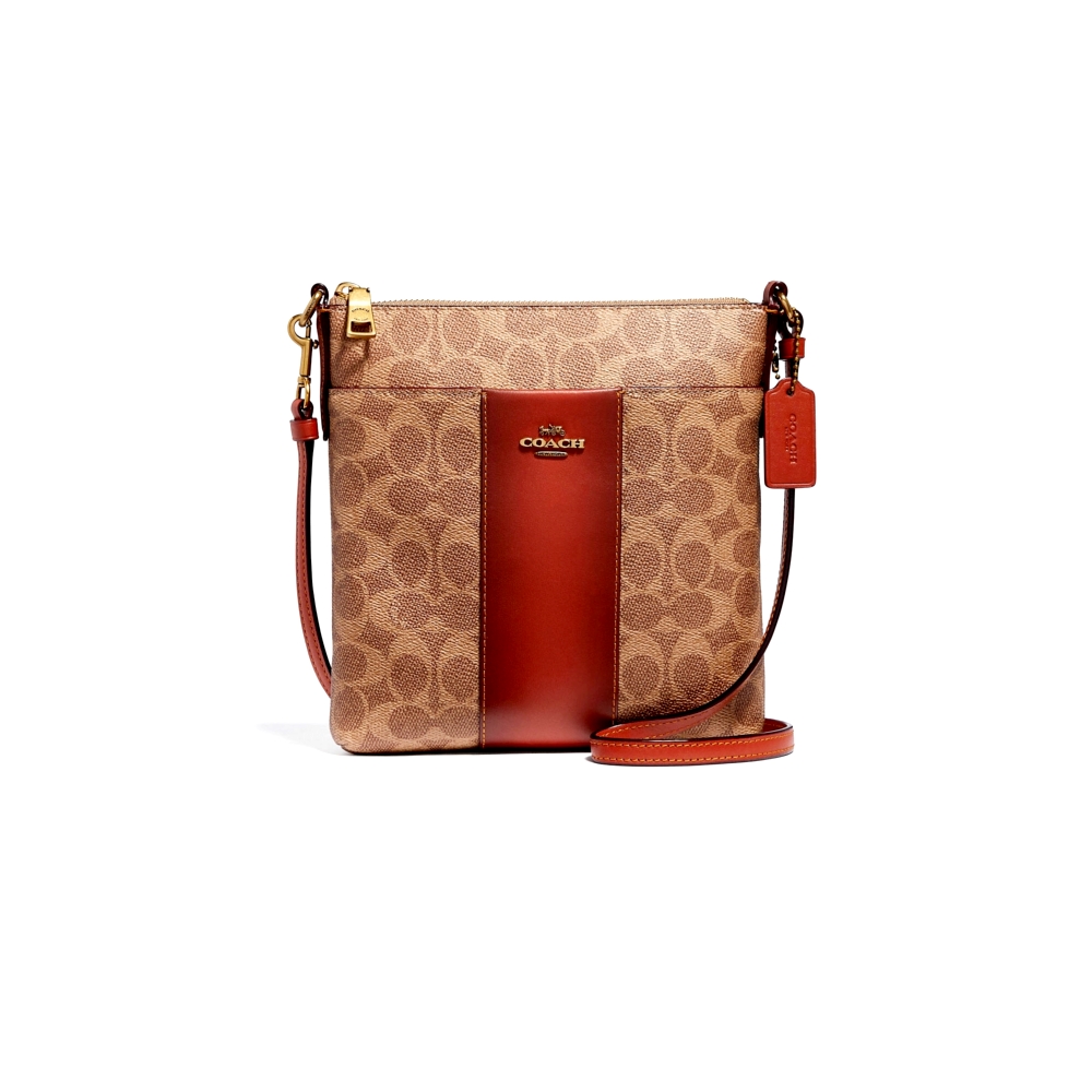 COACH 41321 KITT MESSENGER CROSSBODY IN COLORBLOCK SIGNATURE CANVAS (B4NQ4) [41321B4NQ4]