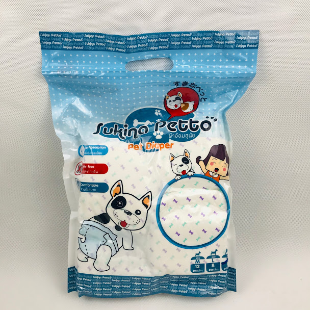 Sukina Petto ผ้าอ้อมสุนัข XL 8 ชิ้น/ห่อ