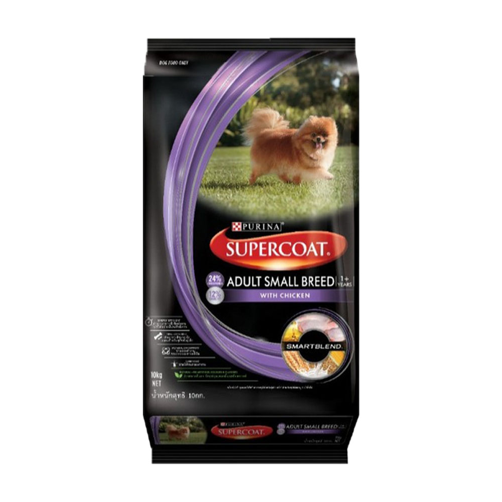 Purina SuperCoat สุนัขโต-พันธุ์เล็ก เนื้อไก่ 8 Kg