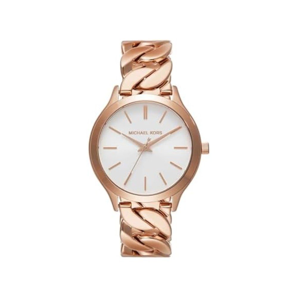 นาฬิกาข้อมือผู้หญิง Michael Kors MK7473 Slim Runway , Rose Gold Women Watch 38 mm. [MK7473]