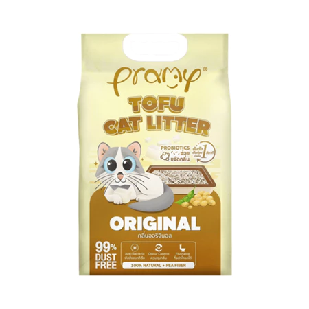 Pramy CL01 ทรายเต้าหู้ กลิ่นออริจินอล 6 ลิตร