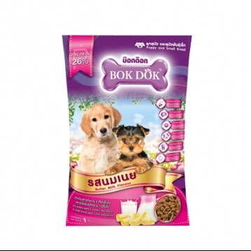 ฺBok dok FT14 ลูกสุนัข-นมเนย 26% 1 Kg.
