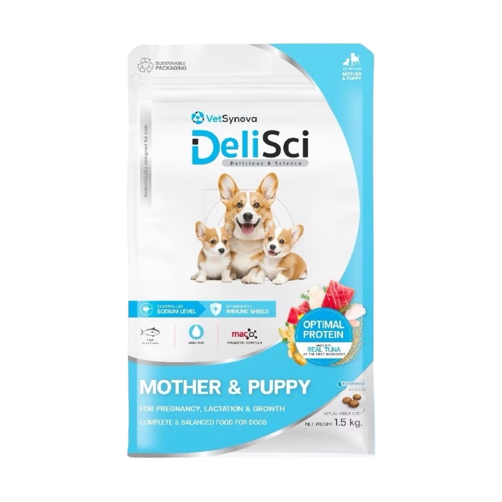 DeliSci - Mother&Puppy Dry 1.5Kg (แม่และลูกสุนัข)