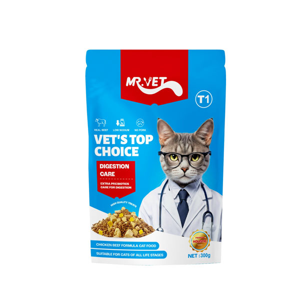 Mr.Vet Digestion Care เนื้อไก่และเนื้อ 300 กรัม (แดง) T1