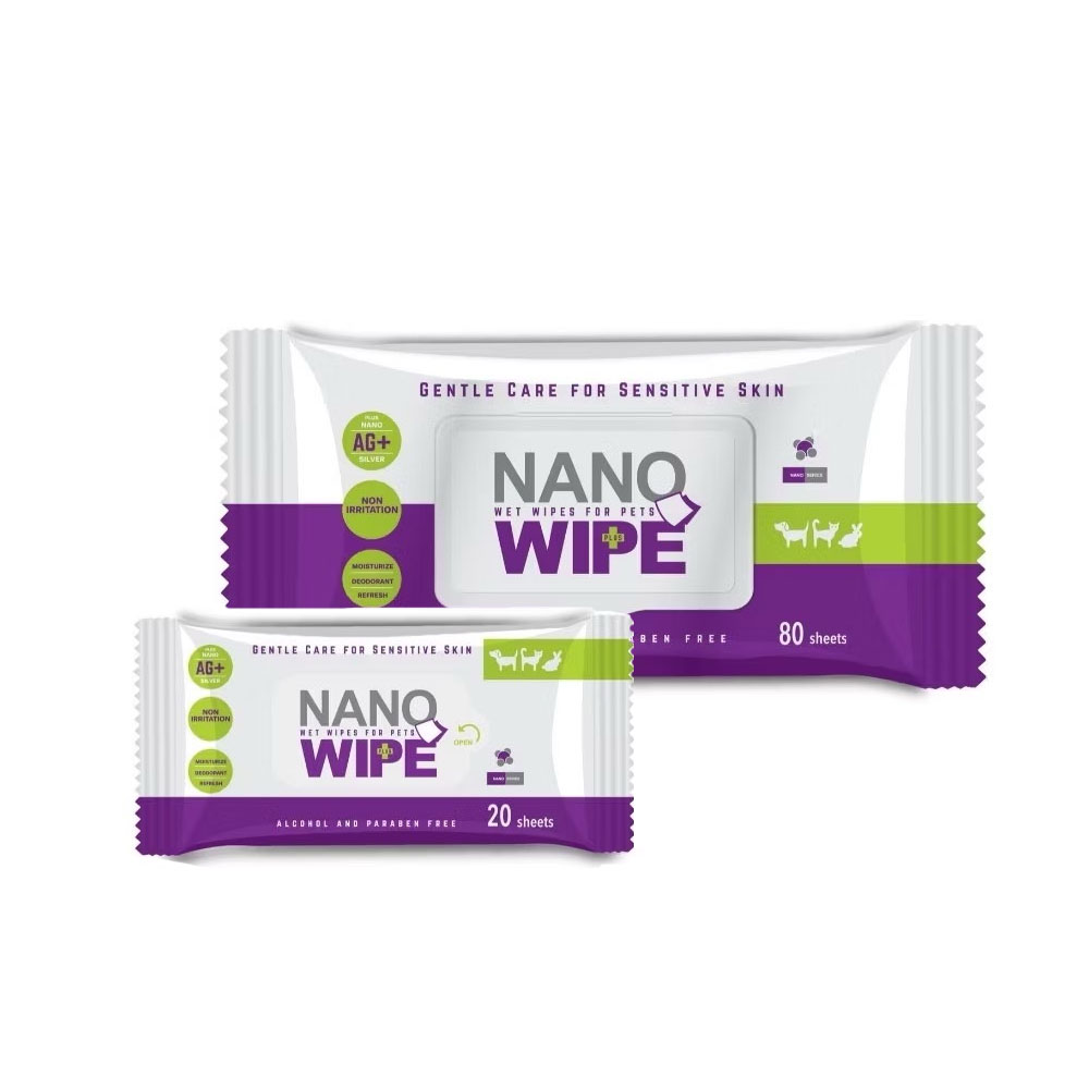Nano Wipe ทิชชู่เปียกทำความสะอาดสัตว์เลี้ยง Orijinal