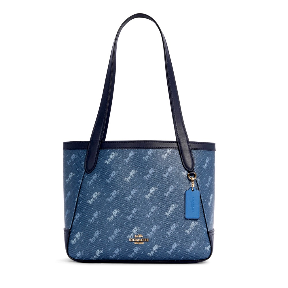 COACH C4060 HORSE AND CARRIAGE TOTE 27 WITH HORSE AND CARRIAGE DOT PRINT (IMDEN) [C4060IMDEN]