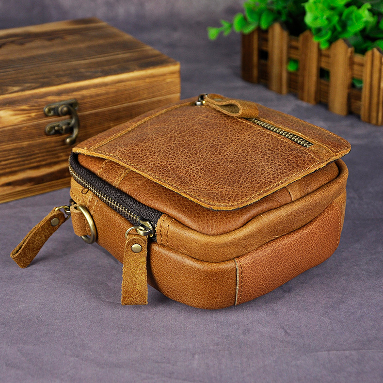 For You Leather LB36 กระเป๋าคาดเข็มขัด กระเป๋าสะพายข้าง ใบเล็ก กระเป๋าผู้ชาย กระเป๋าหนังแท้ LB36