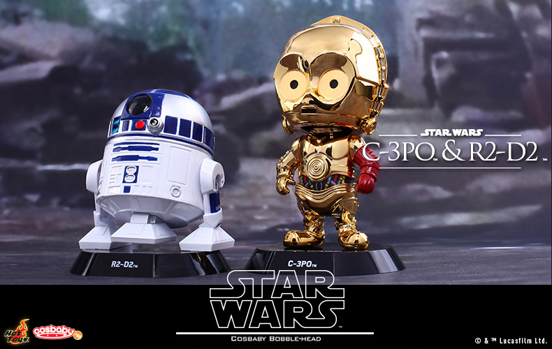 Hot Toys Star Wars Cosbaby Bobble-Head C-3PO & R2-D2 Set [ของแท้]