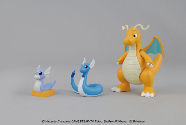 Pokemon - Plamo Collection No.30 Dragonite Evolution Set [ของแท้]