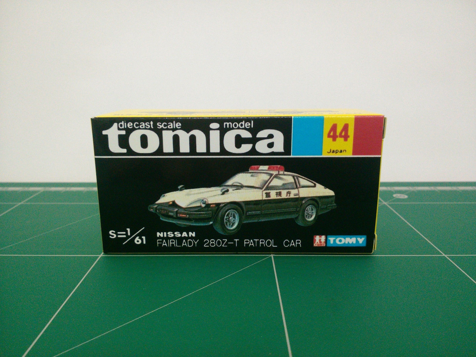 กล่องพิมพ์ Reproduction Box สำหรับ Tomica Black Box No.44 Nissan Fairlady 280Z-T Patrol Car (กล่องเปล่า, ไม่มีรถ)