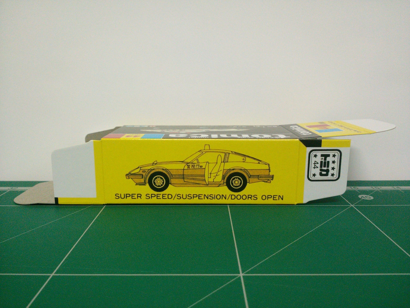 กล่องพิมพ์ Reproduction Box สำหรับ Tomica Black Box No.44 Nissan Fairlady 280Z-T Patrol Car (กล่องเปล่า, ไม่มีรถ)