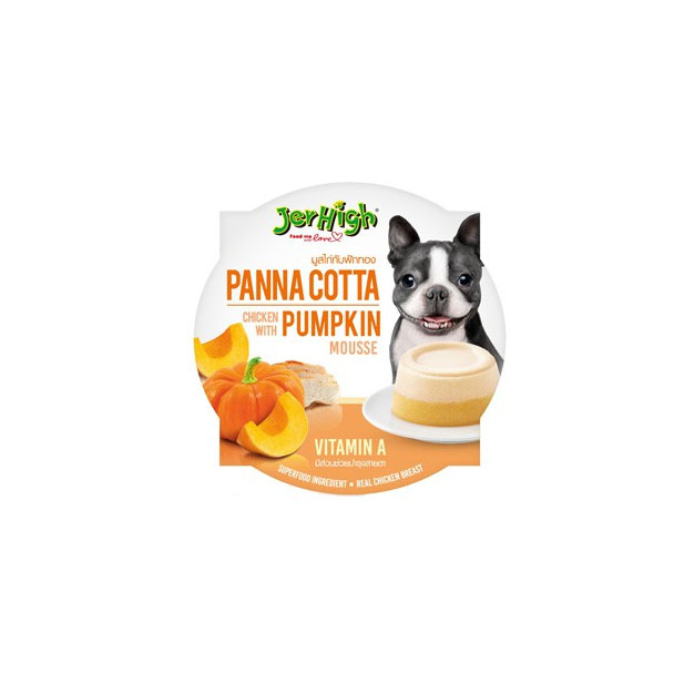 Jerhigh Panna Cotta มูสไก่กับฟักทอง 70g.