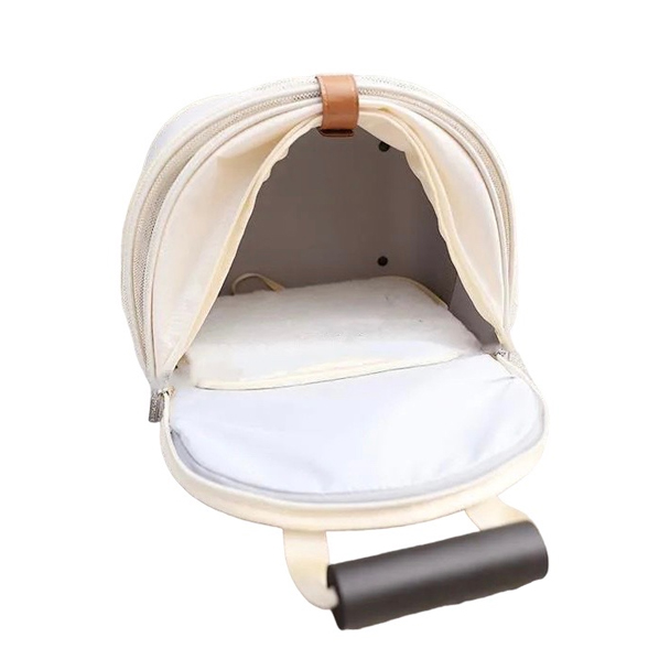 Kuma PT04-MB กระเป๋าสัตว์เลี้ยง Petseek มินิมอล (สีครีม)