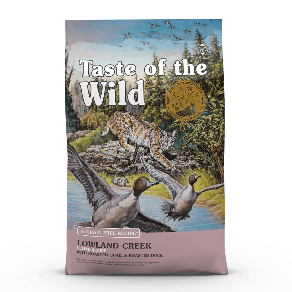 TOTW Kitten&Adult Cat LowLand Creek 680G (ไก่งวงเเละเนื้อเป็ด) (สีม่วง)
