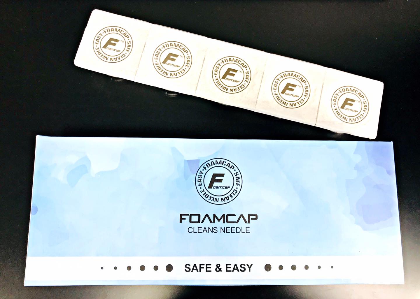 AVA Foamcap Cleans Needle (โฟมทำความสะอาดเข็ม) ถ้วยโฟมสำหรับทำความสะอาดเข็มสัก ปลายเข็ม 20 ชิ้น