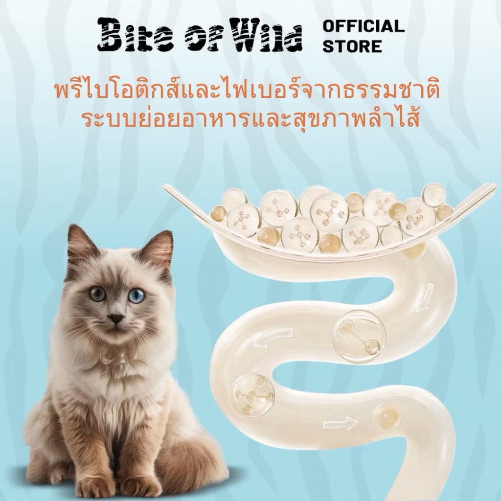 Bite of Wild Grain Free โปรตีน 42% สูตรปลา 6 ชนิด 1 Kg