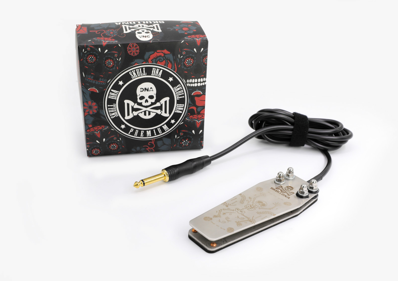 AVA ฟุตสวิตช์กระโหลก SKULLDNA Stainless Steel Footswitch Silver