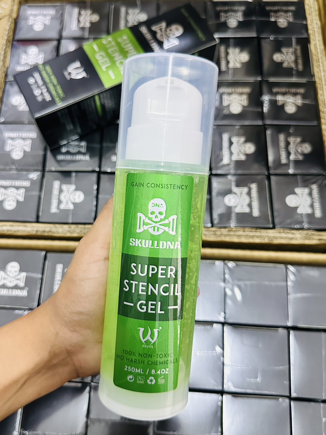 น้ำยาลอกลาย SKULLDNA Tattoo Repair Stencil Gel น้ำยาลอกลาย SKULLDNA Tattoo Repair Stencil Gel