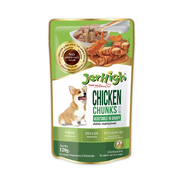 ChickVeg ไก่+ผัก เขียว 120 g.