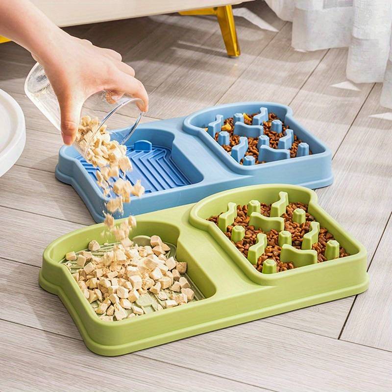 All Rising AR3549 ชามชะลอกิน รูปทรงขนมปัง-ฟ้า