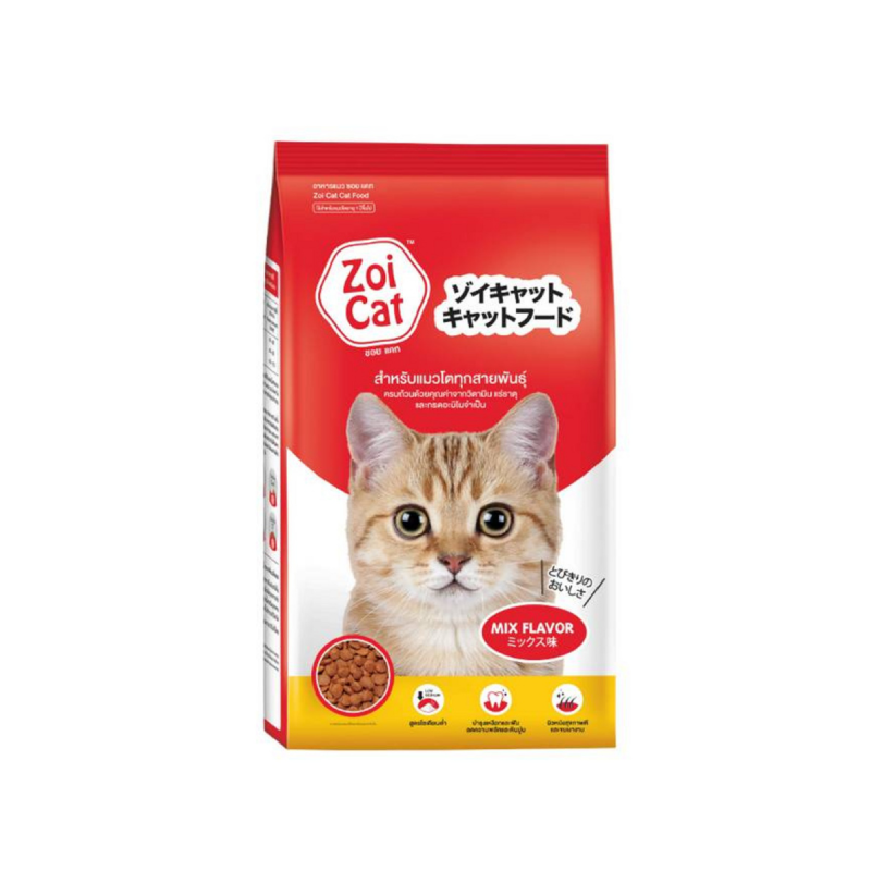 Zoi Cat อาหารแมวโต รสรวม 1 Kg.
