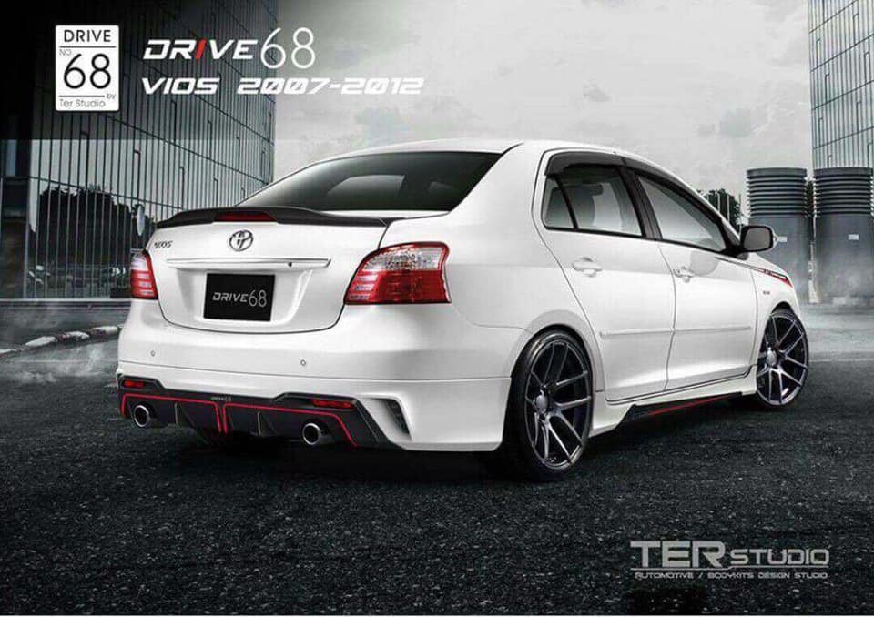 ชุดแต่งรอบคัน Vios 2008-2012 ทรง Drive68