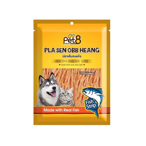 JJF03 ปลาเส้นอบแห้ง รสปูอัด 50 g.