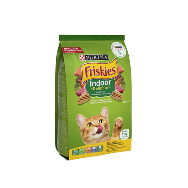 Friskies อาหารเม็ด (แมวโต-Indoor เลี้ยงในบ้าน) 1Kg