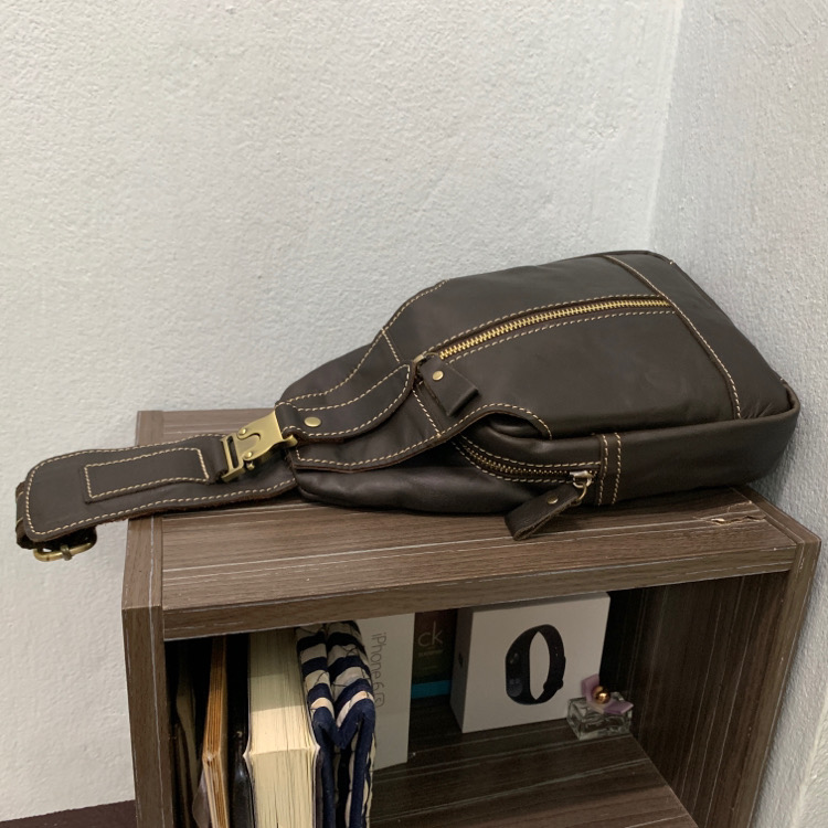 For You Leather LB31 กระเป๋าคาดอก สะพายไหล่ ผู้ชาย หนังแท้ LB31