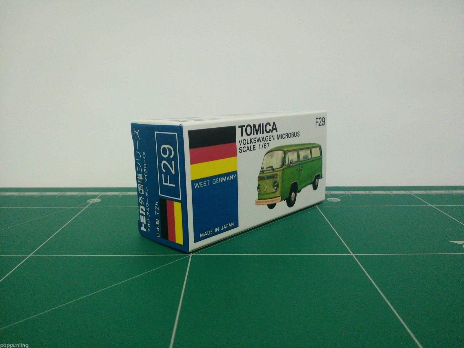กล่องพิมพ์ Reproduction Box สำหรับ Tomica Blue Box No.F29 Volkswagen Microbus (กล่องเปล่า, ไม่มีรถ)