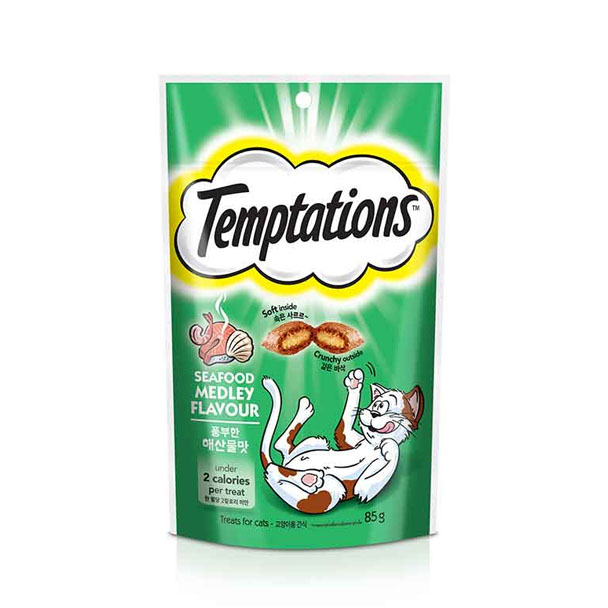 Temptations ขนมแมว-ซีฟู้ด 85 g.