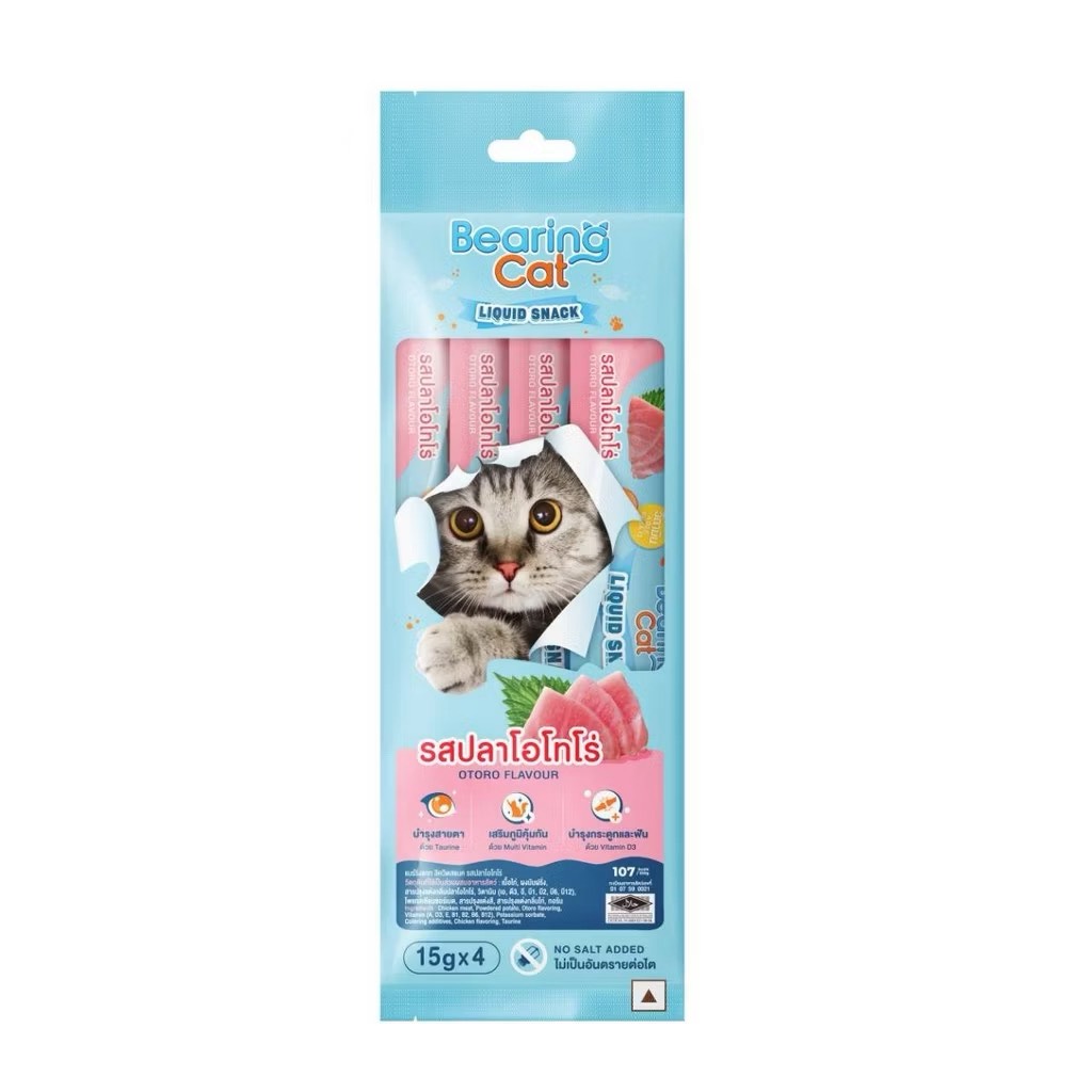 Bearing Cat ลิควิดสแนค 15 g. รสปลาโอโทโร่ (1x5)
