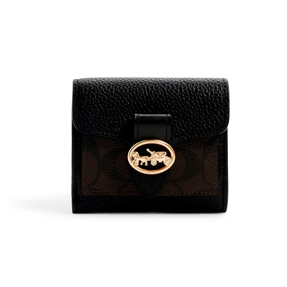 COACH 7250 GEORGIE SMALL WALLET IN SIGNATURE CANVAS (IMAA8) [7250IMAA8]