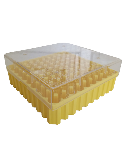 กล่องเก็บหลอดไมโครทิวป์ สำหรับแช่แข็ง 100 ช่อง Cryovial Storage Box 100-well