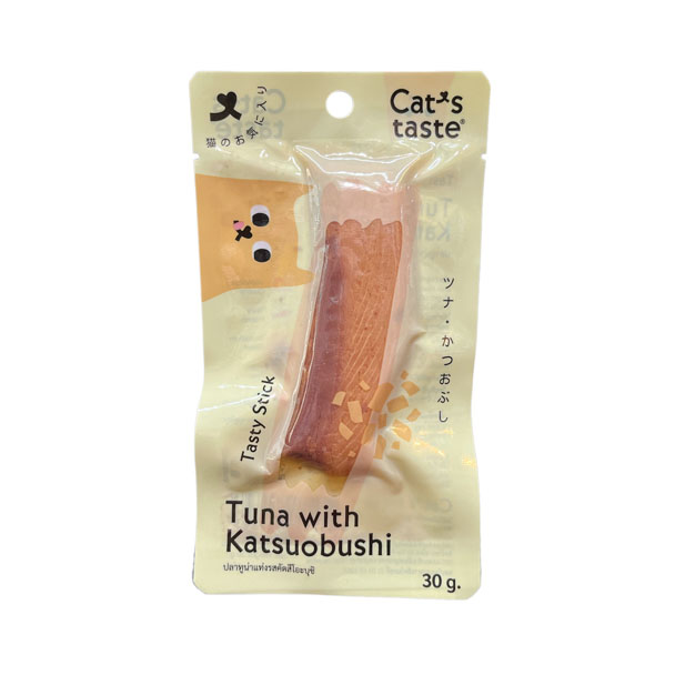 Cat s Taste Tasty Stick ปลาทูน่าแท่งรสคัตสึโอะบูชิ 30 กรัม